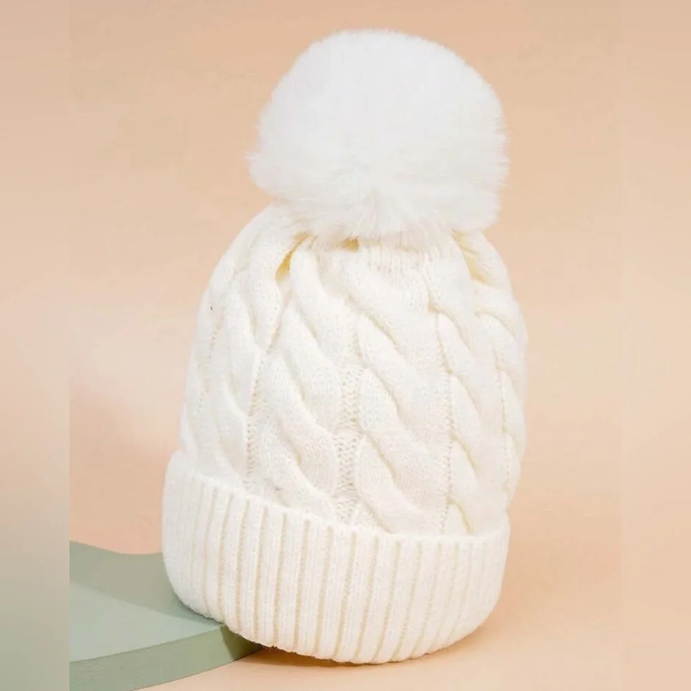 Unisex Ski Hat Y2k Style Outdoor Knitted Cap, Casual Winter Beanie